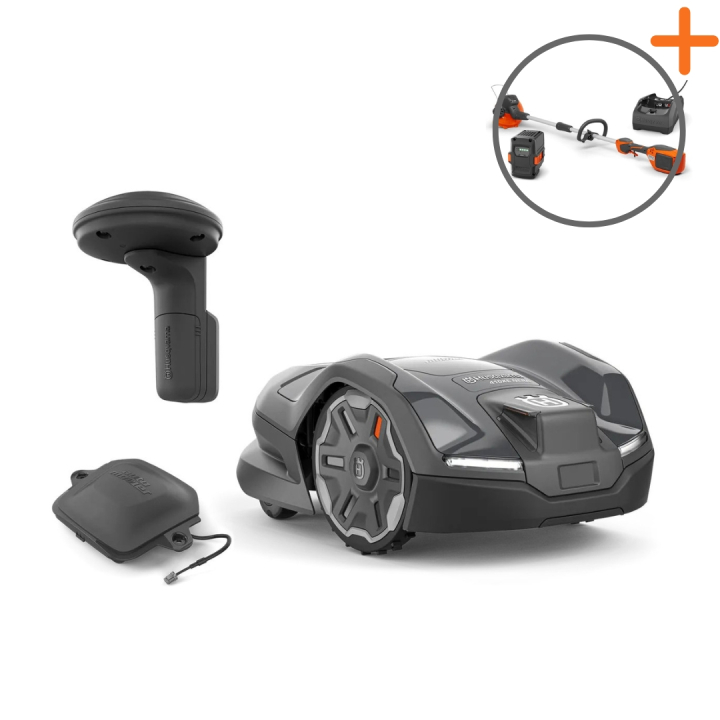 Husqvarna Automower® 410XE Nera Robotic Lawn Mower with EPOS plug-in kit in the group Robotic Lawn Mowers / Husqvarna Automower® /  at Gräsklipparbutiken (9706544-211)